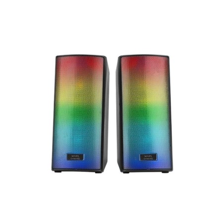 Altavoces con Bluetooth Mars Gaming MSRGB2/ 15W/ 2.0/ Negros