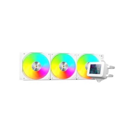 Kit refrigeracion liquida mars gaming mlvision360w argb 3x 120mm blanco