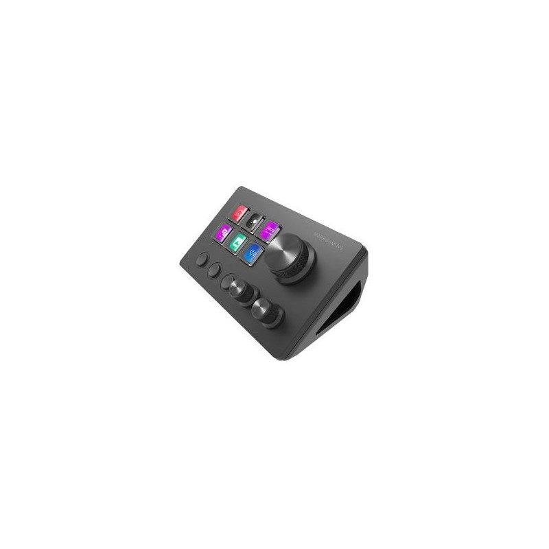 Control Deck Mars Gaming MSD-TWO/ 6 Teclas LCD/ 3 Ruedas/ 3 Botones/ Negro