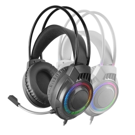 Auriculares Gaming con Micrófono Mars Gaming MH124/ Jack 3.5/ Negros
