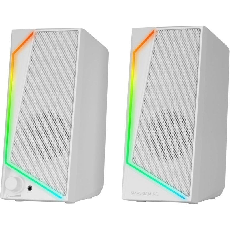 Altavoces Mars Gaming MS72/ 15W/ 2.0/ Blancos