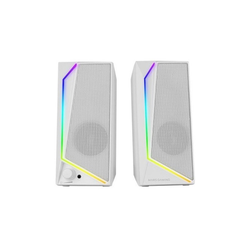 Altavoces Mars Gaming MS72/ 15W/ 2.0/ Blancos
