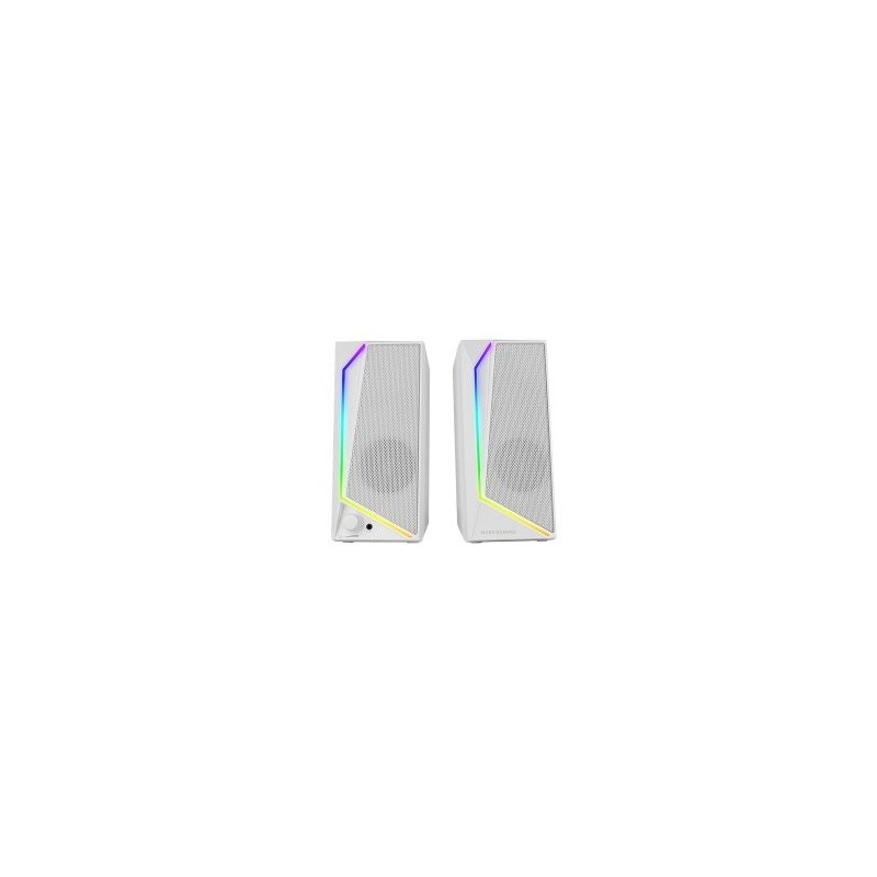 Altavoces Mars Gaming MS72/ 15W/ 2.0/ Blancos