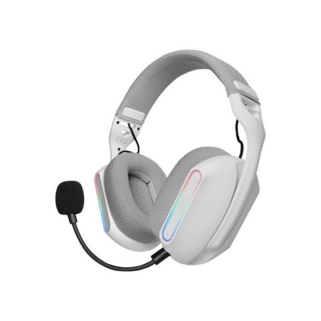 Auriculares Gaming Inalámbricos con Micrófono Mars Gaming MHWPRO/ Jack 3.5/ Bluetooth/ Blancos