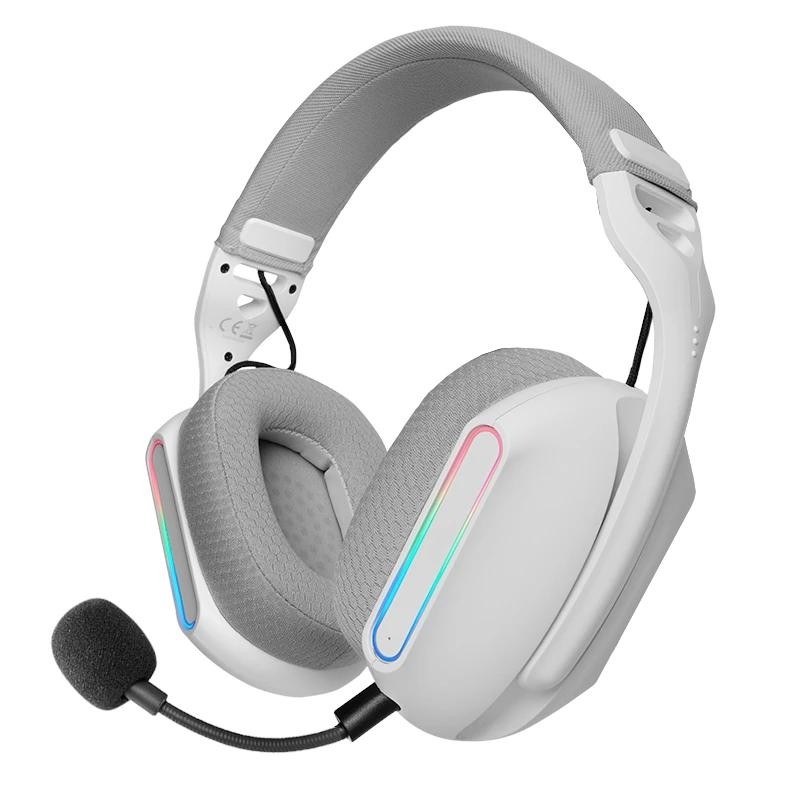 Auriculares Gaming Inalámbricos con Micrófono Mars Gaming MHWPRO/ Jack 3.5/ Bluetooth/ Blancos