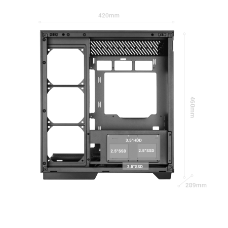 Caja Gaming Torre Mars Gaming MC-3GF