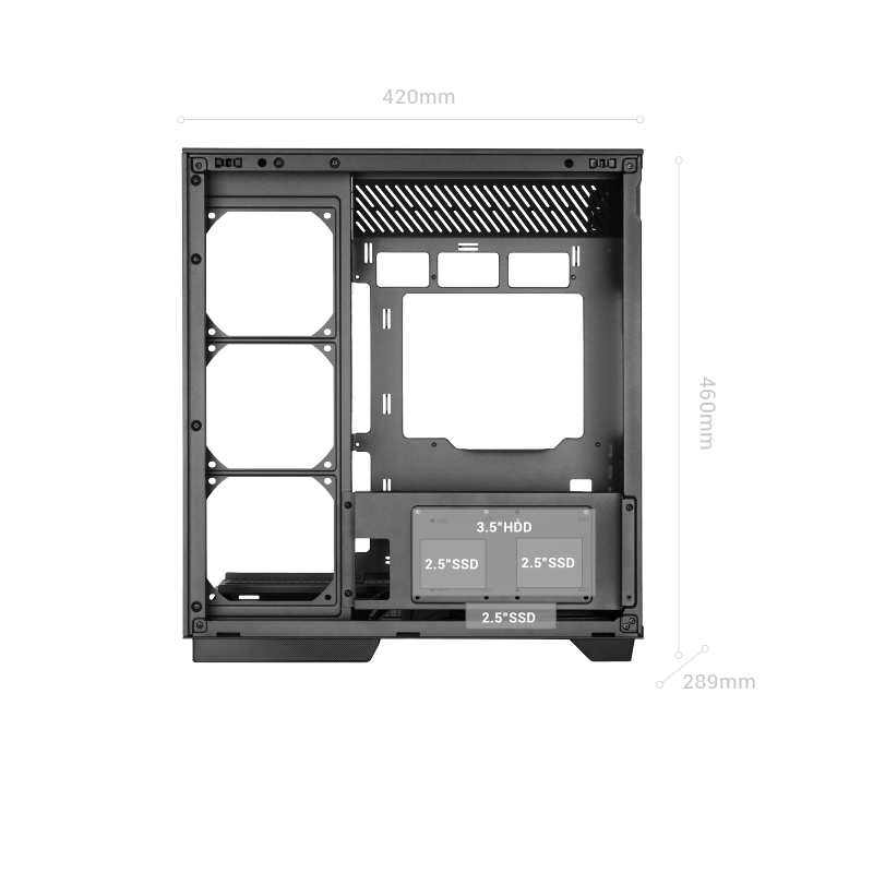 Caja Gaming Torre Mars Gaming MC-3GF