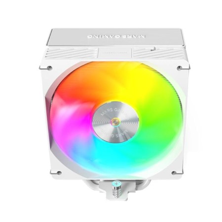Ventilador con Disipador Mars Gaming MCPU-X5ARGB/ 12cm/ Blanco