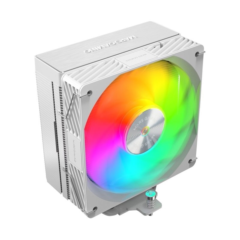 Ventilador con Disipador Mars Gaming MCPU-X5ARGB/ 12cm/ Blanco