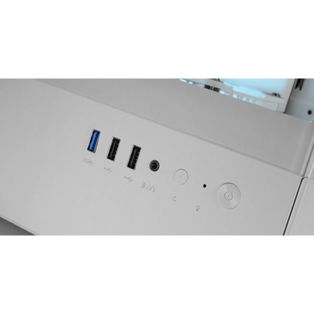 Caja ordenador mars gaming mcxo atx arb cristal templado blanca