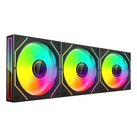 Ventilador caja mars gaming mf3dprokit argb 3x120mm negro + hub rf remote