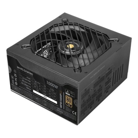 Fuente de Alimentación Mars Gaming MPB1000PSI/ 1000W/ Ventilador 14cm/ ATX 3.1/ PCIe 5.1/ 80 Plus Gold