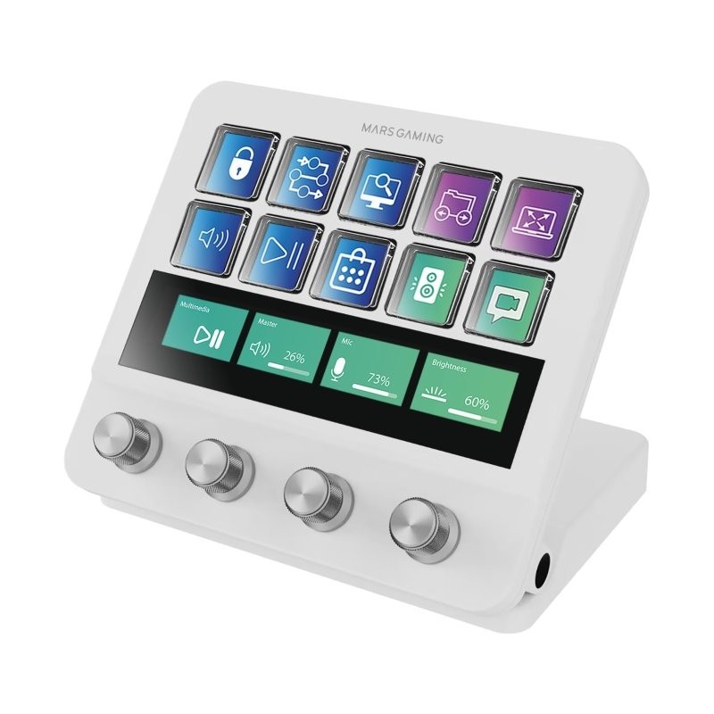 Control deck pro mars gaming msdpro blanco