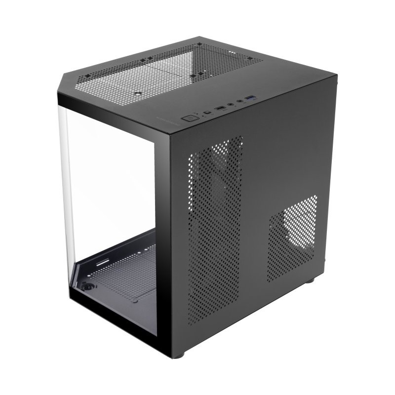Caja ordenador mars gaming mc3tlite matx rgb cristal templado negro