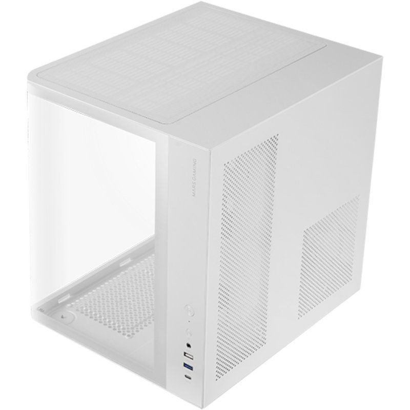Caja Gaming Semitorre Mars Gaming MC-CURV/ Blanca