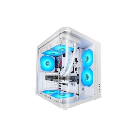 Caja Gaming Semitorre Mars Gaming MC-CURV/ Blanca