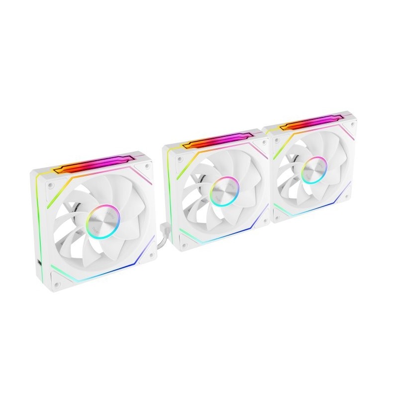 Ventilador caja mars gaming mf - linkfinity argb 3x 120mm blanco