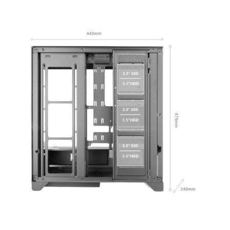 Caja Gaming Semitorre Mars Gaming MC-LCDX