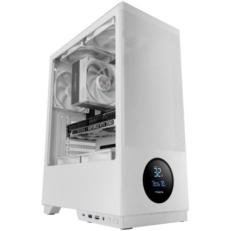 Caja ordenador gaming tacens 2sagitta20 atx cristal templado blanco