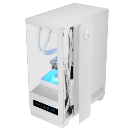 Caja ordenador mars gaming mcpulsarw atx cristal templado blanco
