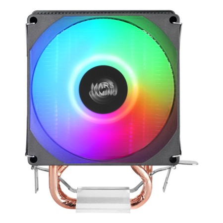 Ventilador disipador cpu mars gaming mcpux2 frgb 90mm negro