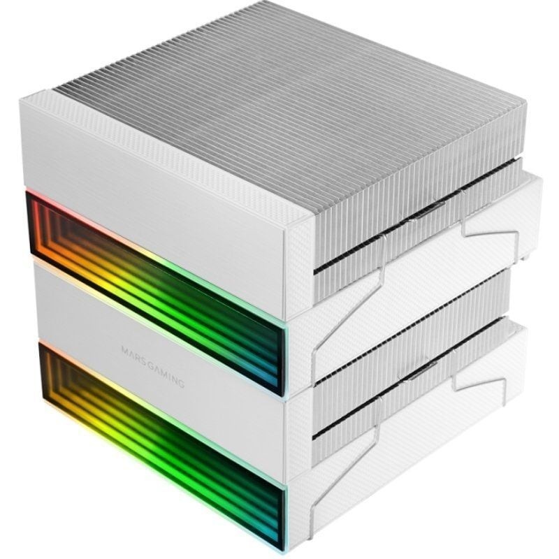 Ventilador con Disipador Mars Gaming MCPU-X26/ 12cm/ Blanco