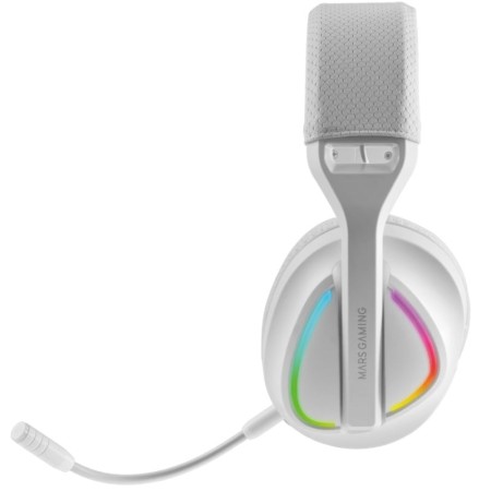 Auriculares Gaming Inalámbricos con Micrófono Mars Gaming MHW-QUASAR/ Jack 3.5/ Bluetooth/ Blancos