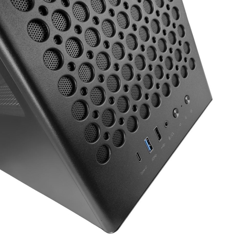 Caja ordenador mars gaming mc - t800 atx cristal templado negro