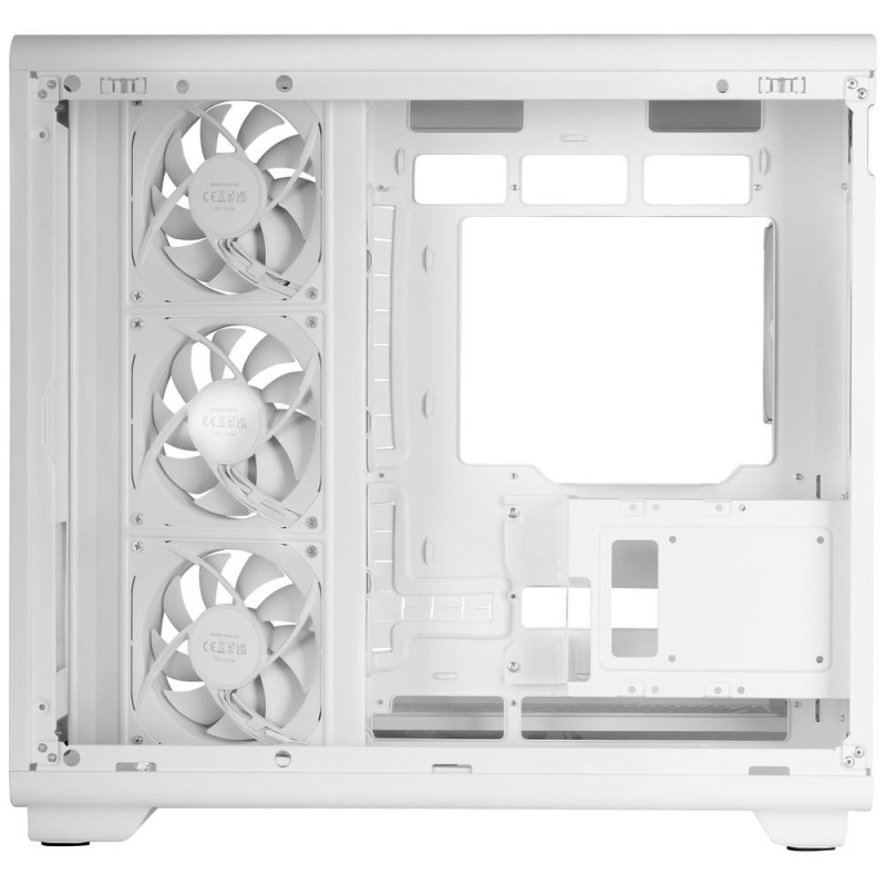 Caja ordenador mars gaming mc - revmaxw atx argb lcd 11.8 pulgadas cristal templado blanca