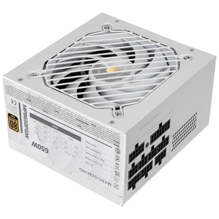 Fuente de Alimentación Mars Gaming MPB650PSI/ 650W/ Ventilador 12cm/ 80 Plus Gold/ Blanca