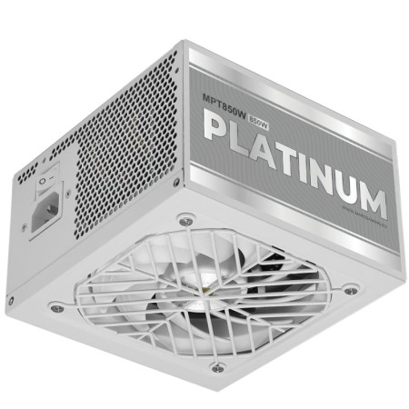 Fuente de Alimentación Mars Gaming MPT850/ 850W/ Ventilador 14cm/ ATX 3.1/ PCIe 5.1/ 80 Plus Platinum/ Blanca