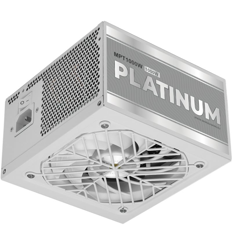 Fuente de Alimentación Mars Gaming MPT1000/ 1000W/ Ventilador 14cm/ ATX 3.1/ PCIe 5.1/ 80 Plus Platinum/ Blanca