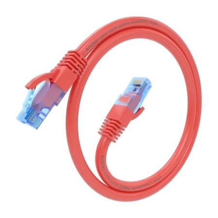 Aisens Cable RJ45 CAT.6 UTP AWG26 CCA Rojo 1.0m