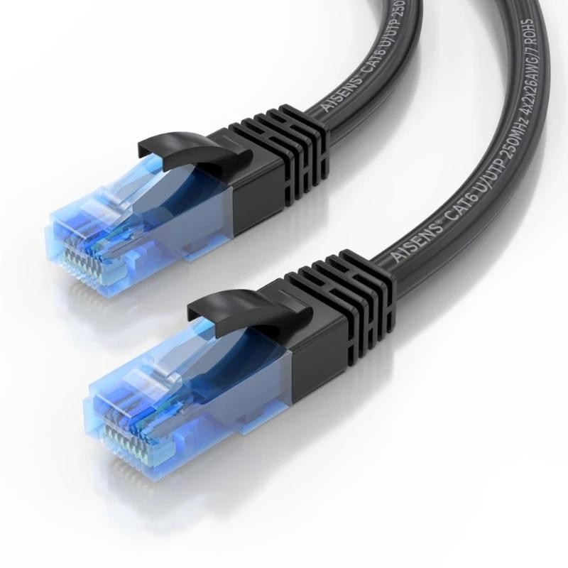 Aisens Cable RJ45 CAT.6 UTP AWG26 CCA Negro 1M