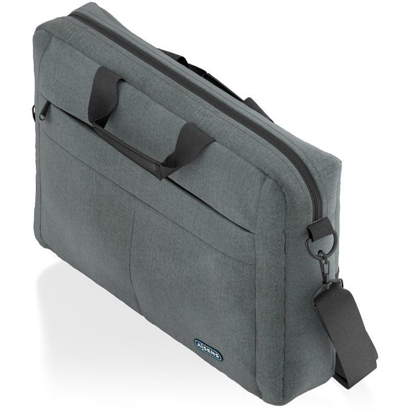 Maletín Aisens ASBG-BC025-GR para Portátiles hasta 15.6″/ Gris