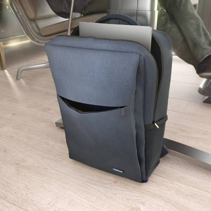 Mochila Aisens ASBG-BP082-BL para Portátiles hasta 17″/ Azul