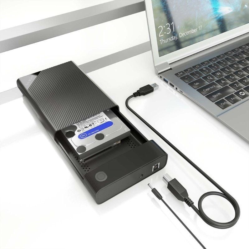 Caja Externa para Disco Duro de 3.5″ Aisens ASE-3529B/ USB 3.1/ Sin tornillos
