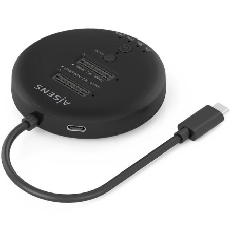 Docking Station USB 3.2 Gen2 Tipo-C para SSD M.2 NVMe Aisens ASDS-2M2N05-BK/ Gris