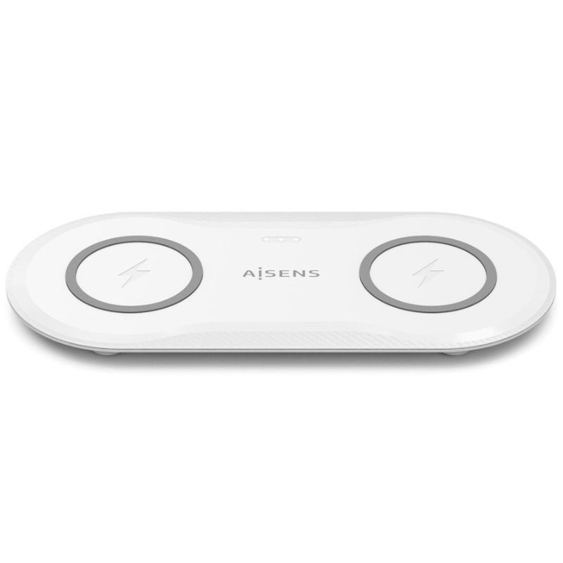 Base de carga Inalámbrica Aisens ASCH-15W2WC059-W/ 15W/ Blanco