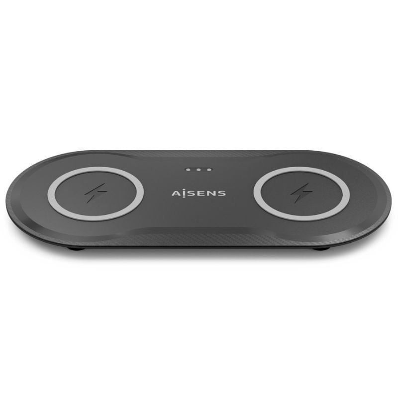 Base de carga Inalámbrica Aisens ASCH-15W2WC060-BK/ 15W/ Negro