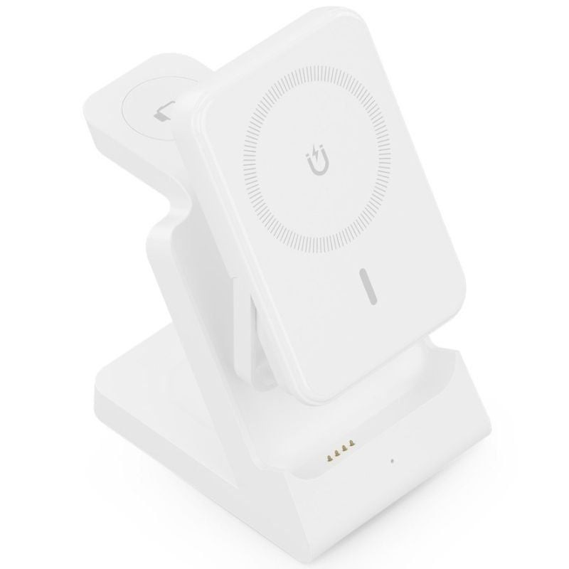 Base de carga Inalámbrica Aisens ASCH-15W4WC063-W/ 15W/ Blanco