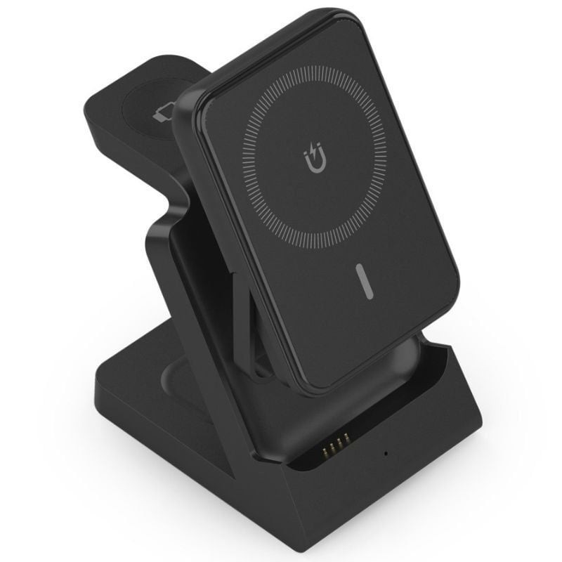 Base de carga Inalámbrica Aisens ASCH-15W4WC064-BK/ 15W/ Negro