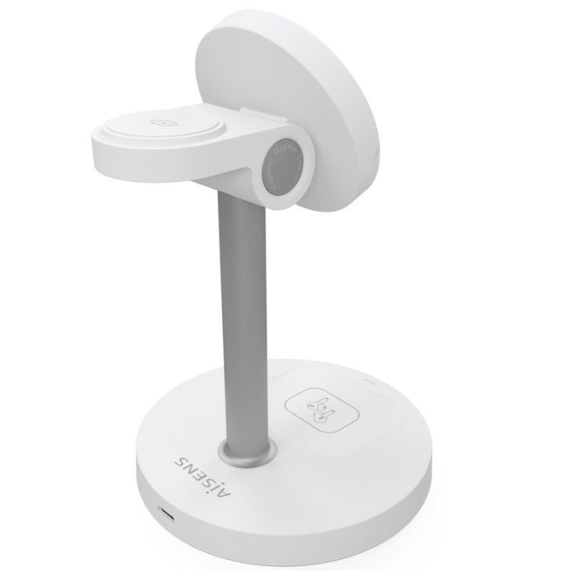 Base de carga Inalámbrica Aisens ASCH-15W3WC065-W/ 15W/ Blanco