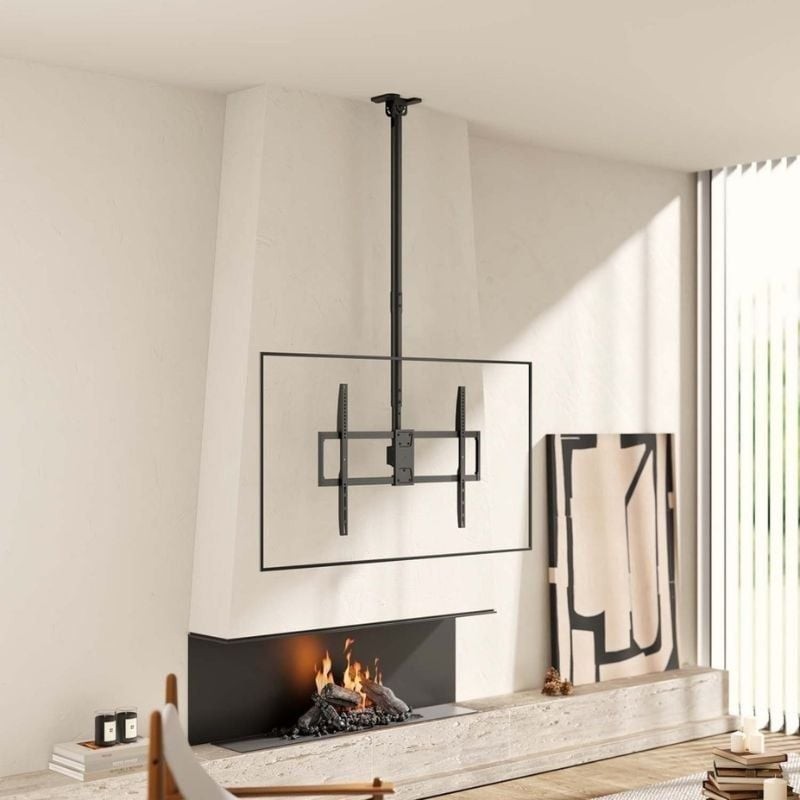 Soporte de Techo Inclinable/ Giratorio/ Nivelable/ Extensible Aisens CT100TSLE-393 para TV de 50-100″/ hasta 80kg