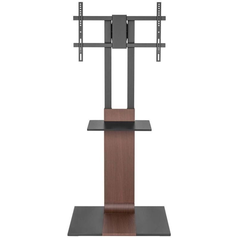 Soporte de Suelo Inclinable/ Giratorio con Bandeja DVD Aisens FT86TSE-401 para TV de 37-86″/ hasta 50kg