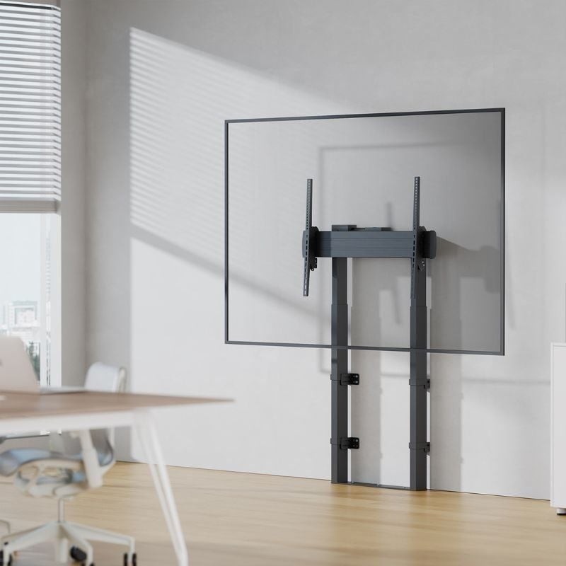 Soporte de Suelo y Pared Motorizado/ Inclinable/ Giratorio Aisens FWF100E-269 para TV de 55-100″/ hasta 50kg