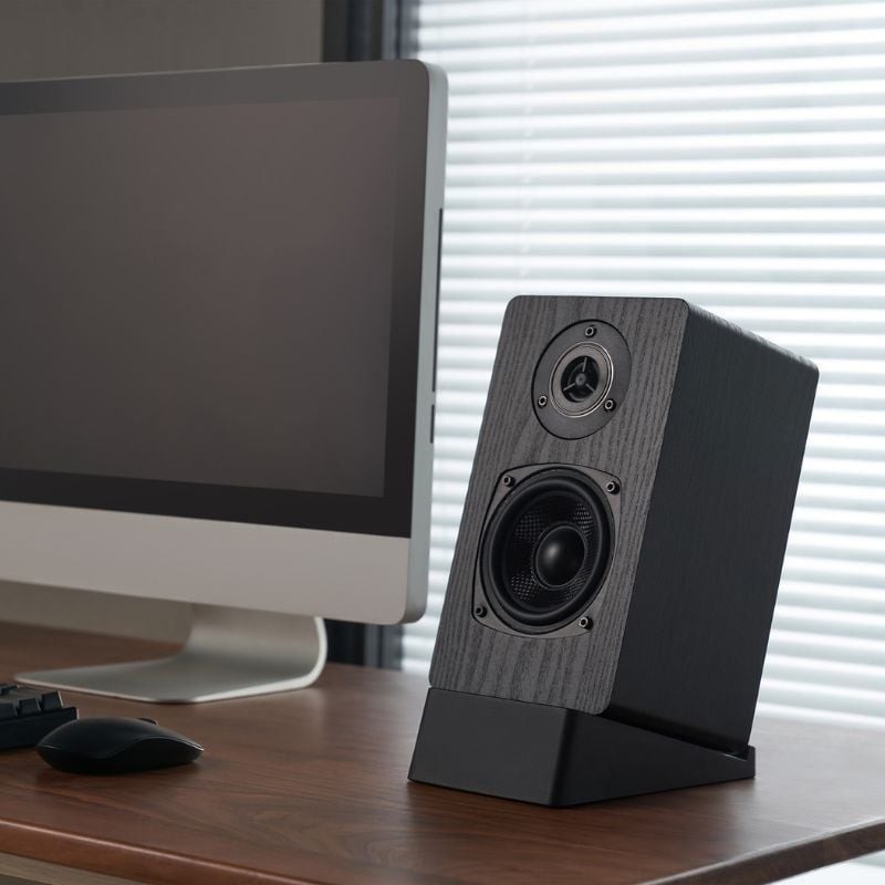 Soporte de Sobremesa Inclinable Aisens SPK07U-425 para Altavoces/ hasta 10kg
