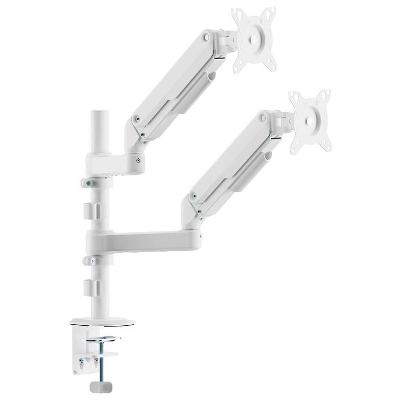 Soporte de Mesa con Contrapeso para 2 Monitores Aisens DT32TSR-441/ Giratorio/ Inclinable/ hasta 9kg