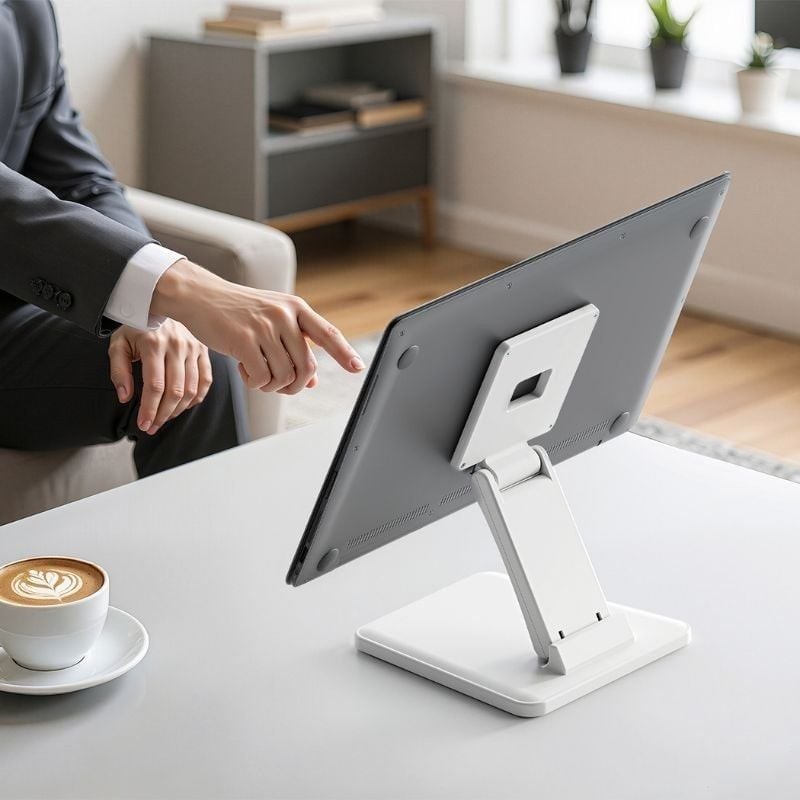 Soporte de Mesa para Monitor Aisens DT27T-445/ Inclinable/ hasta 10kg