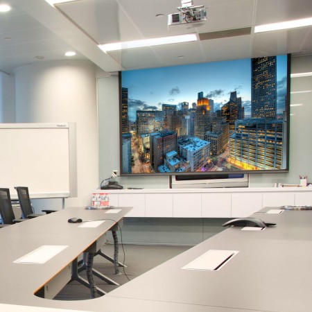 Pantalla electrica videoproyector pared y techo phoenix 112´´ ratio 1:1 - 4:3 - 16:9 2m x 2 m posicion ajustable - carcasa blanc